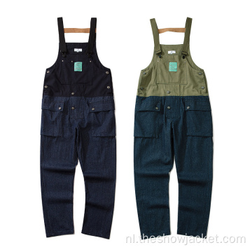 Hoge kwaliteit funky patchwork overalls voor heren